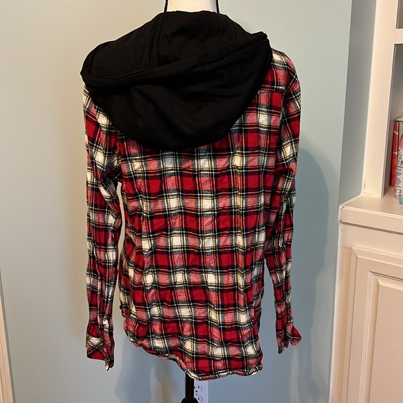 Deb Red Plaid Button Down Shirt - Picture 2 of 4